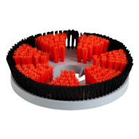 Brush hard w/splash guard